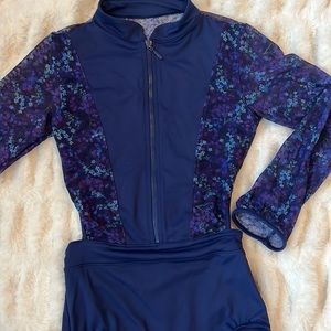 Bloch Blue and floral Leo